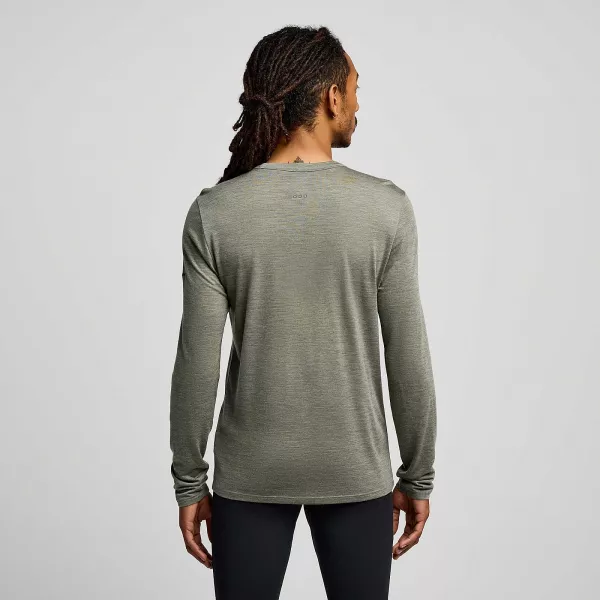 Чоловічий лонгслів Saucony PEREGRINE MERINO LONG SLEEVE