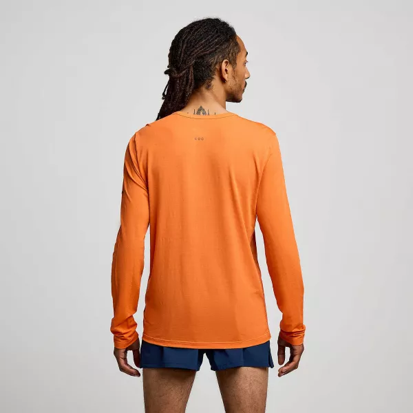 Чоловічий лонгслів  Saucony STOPWATCH LONG SLEEVE