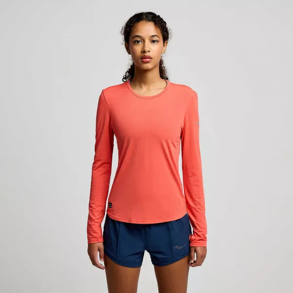 Жіночий лонгслів  Saucony STOPWATCH LONG SLEEVE
